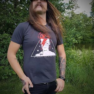 VINTAGE ROCK TEE - BOWIE RED 2 thumbnail