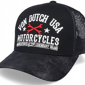 VON DUTSCH KEPS - Motorcycles Black Trucker