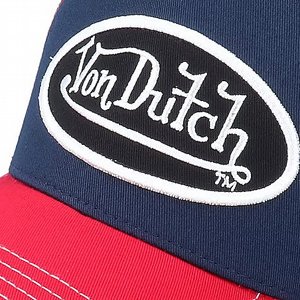 VON DUTSCH KEPS - Oval Patch Navy/Red/Grey Trucker 4 thumbnail